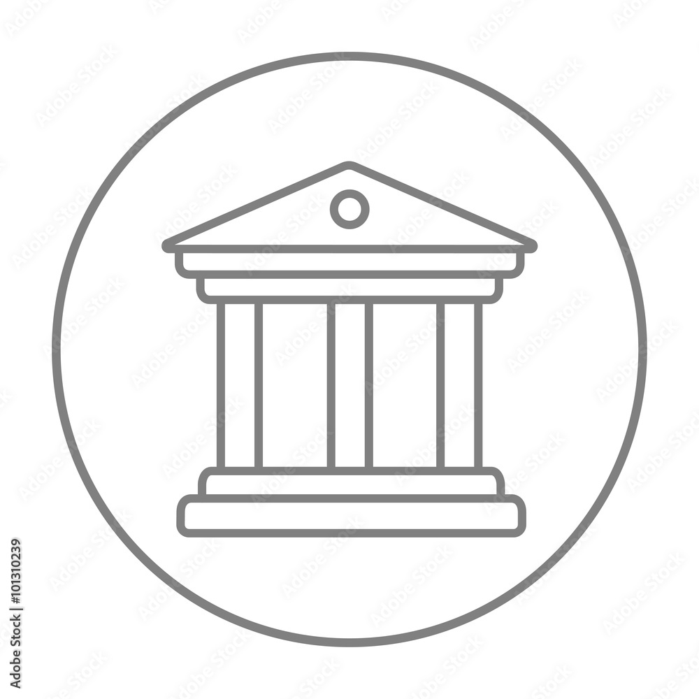 Museum line icon. Museum line icon.