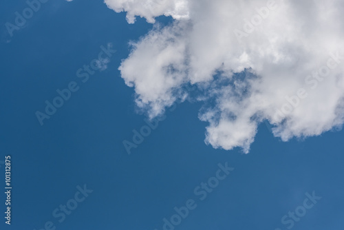 blue sky and white cloud as background