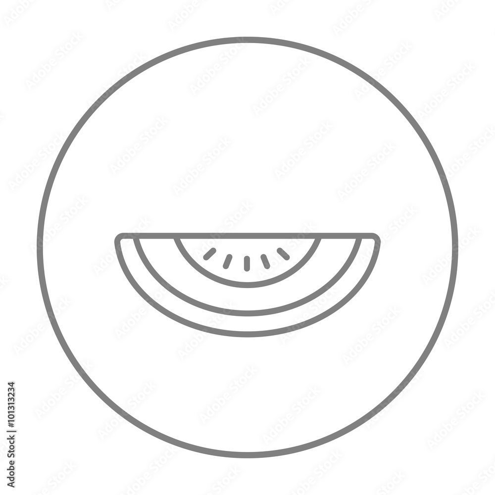 Melon line icon. Melon line icon.