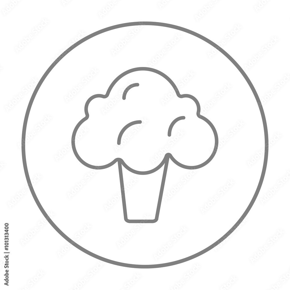 Broccoli line icon. Broccoli line icon.