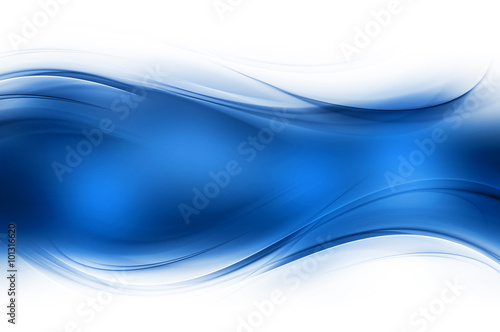 Abstract Blue Wave Design Background