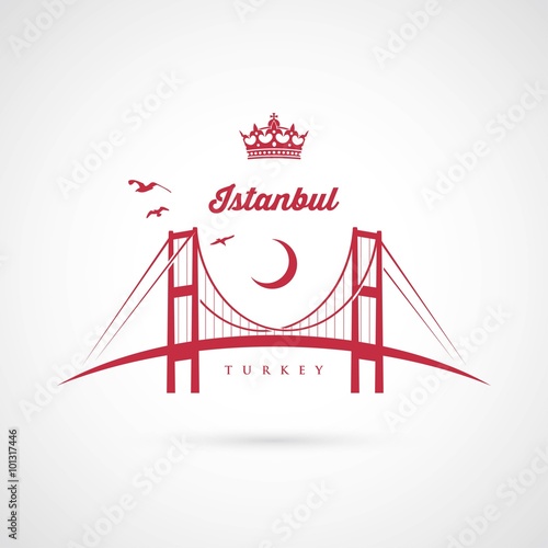 Istanbul bridge symbol