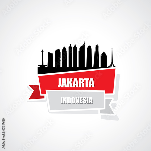 Jakarta ribbon banner