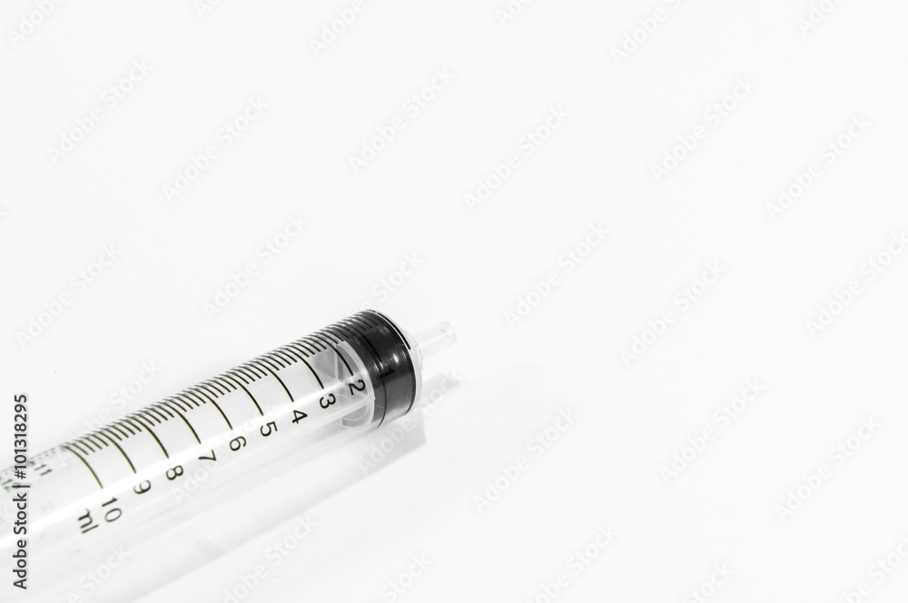syringe isolated on white background syringe isolated on white background
