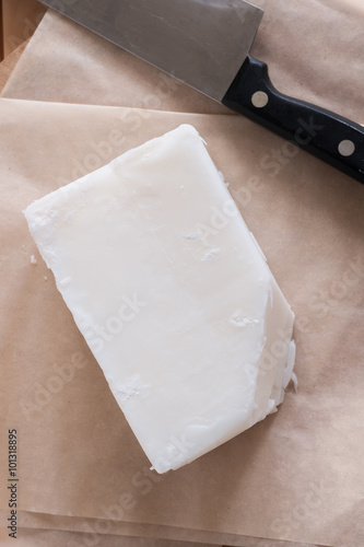 Beef dripping or Tallow a rendered form of beef or mutton fat used in cooking
