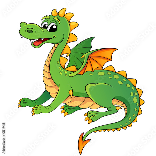 Cute cartoon dragon