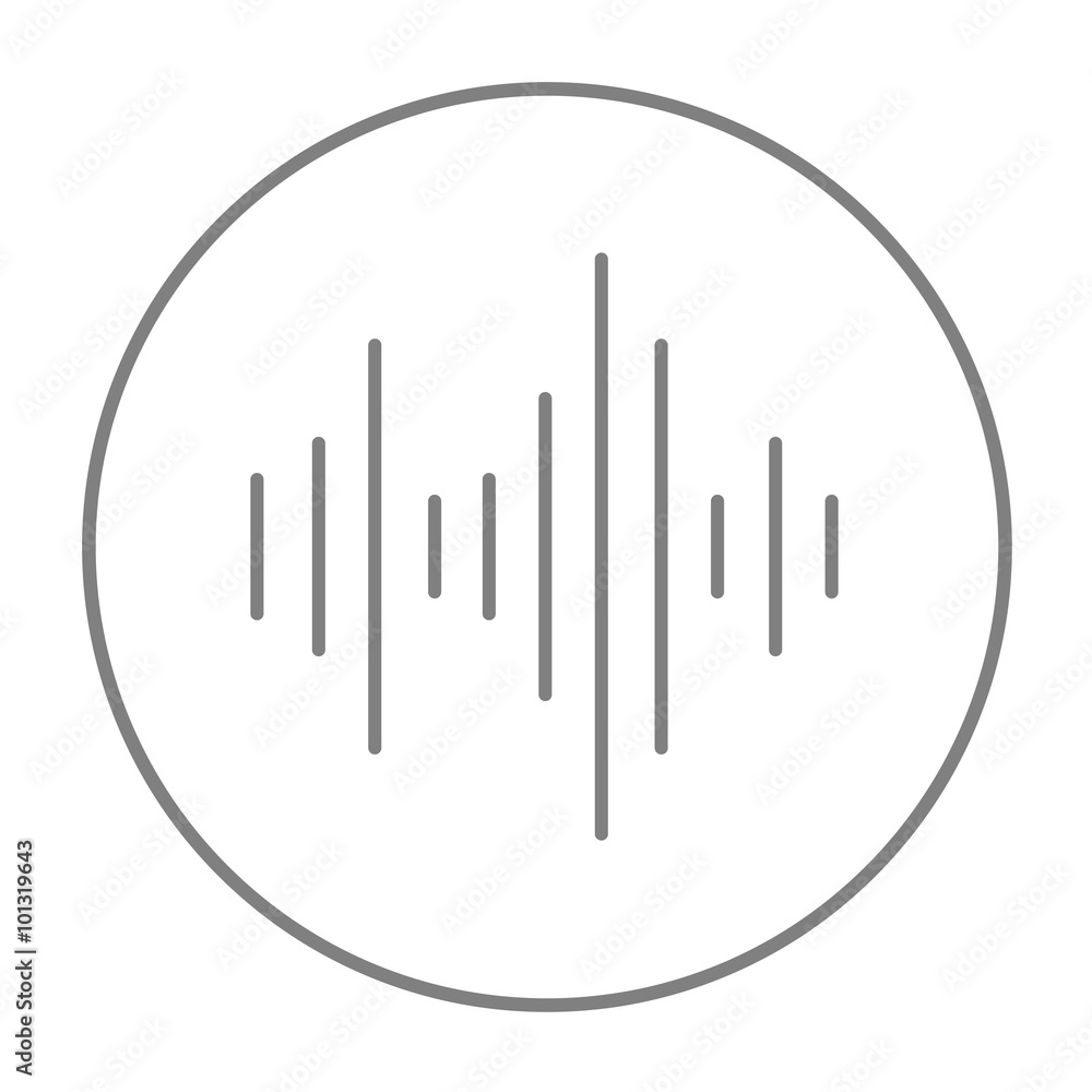 Equalizer line icon. Equalizer line icon.
