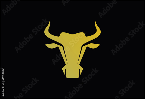 Bull Head Logo Vector