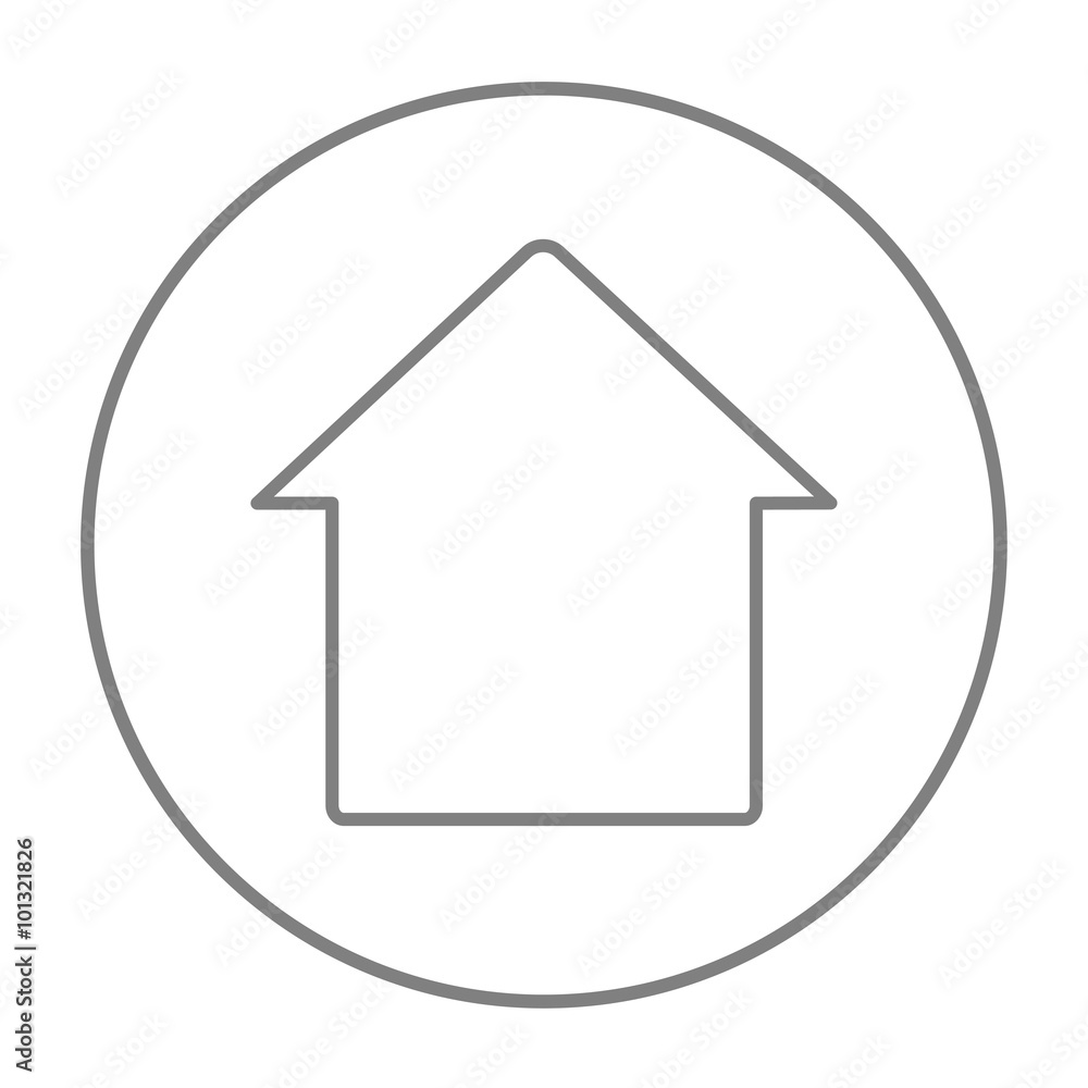 House line icon. House line icon.