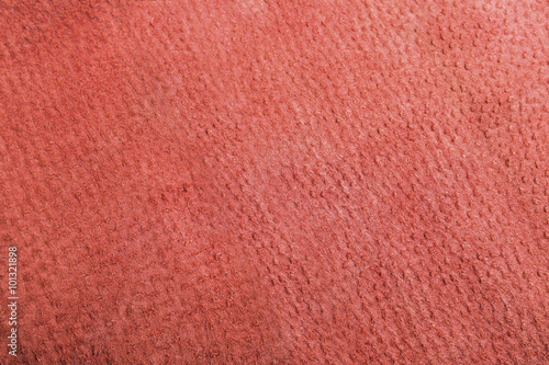 Red leather texture close up