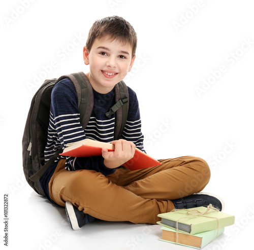 Cute little boy with grey b...