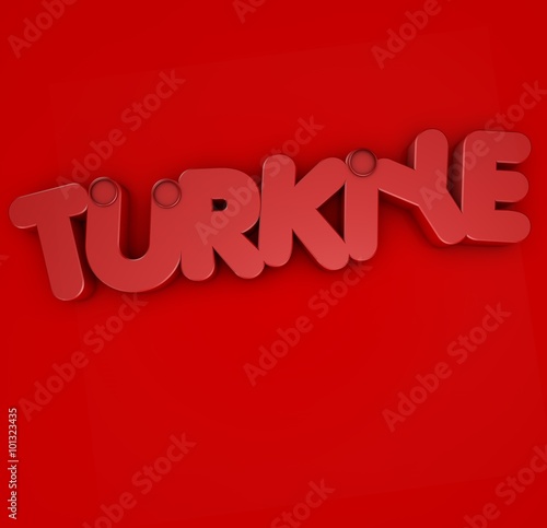 Türkiye, 3D Tipografi Çalışması photo