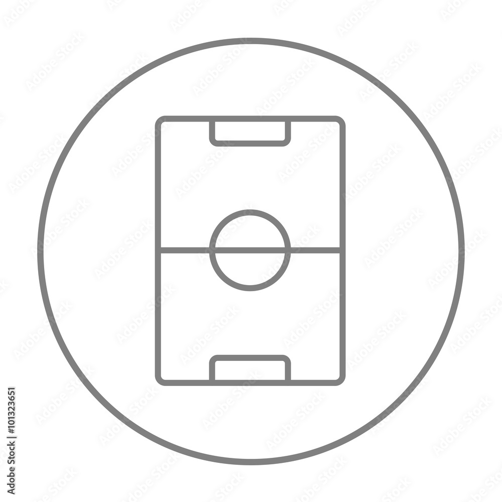 Stadium layout line icon. Stadium layout line icon.
