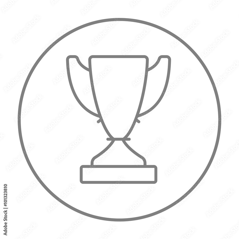 Trophy line icon. Trophy line icon.