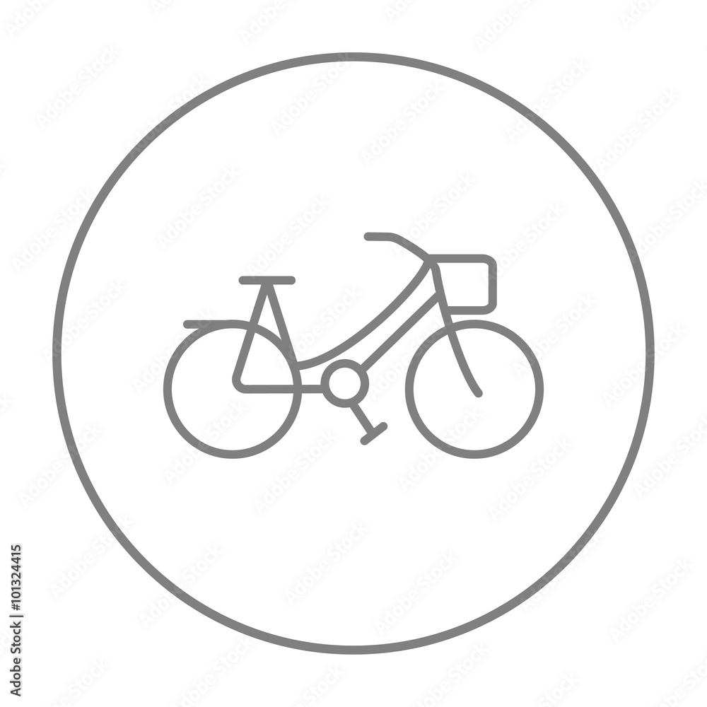 Bicycle line icon. Bicycle line icon.