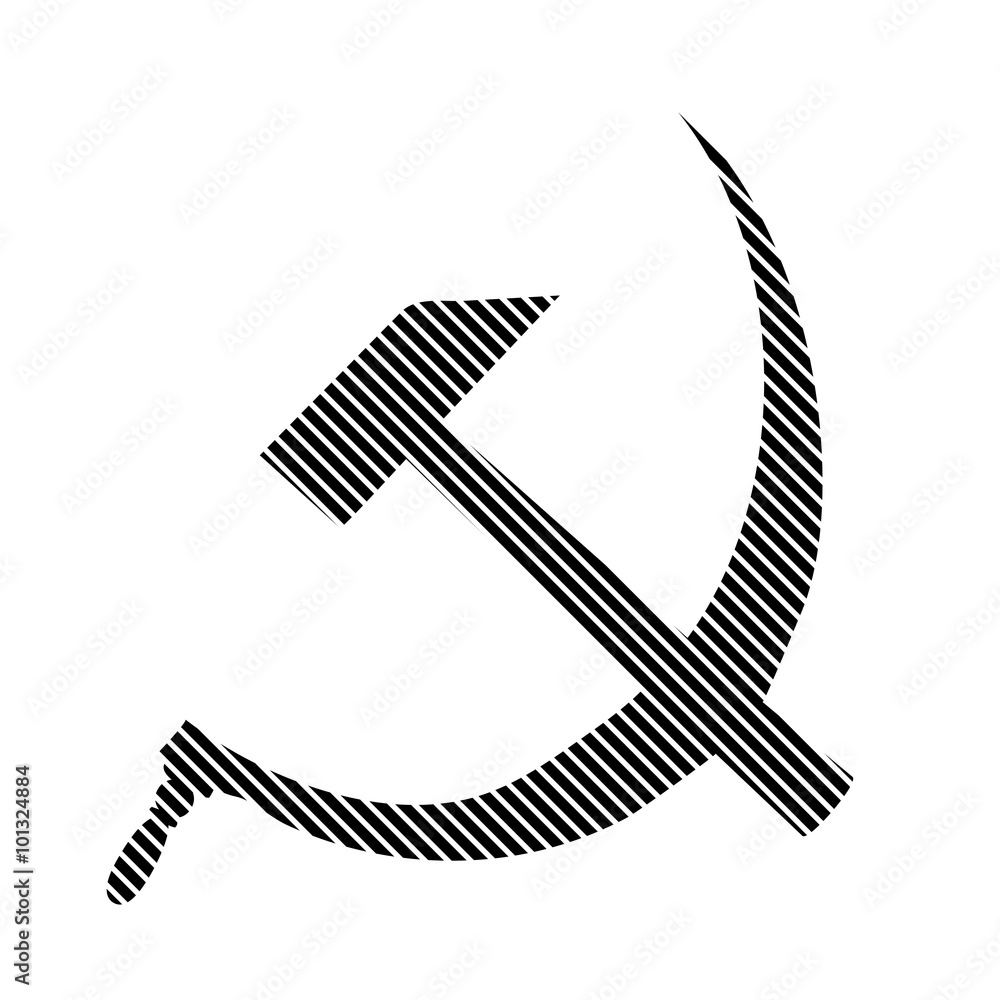 Fotografie Hammer and sickle sign.