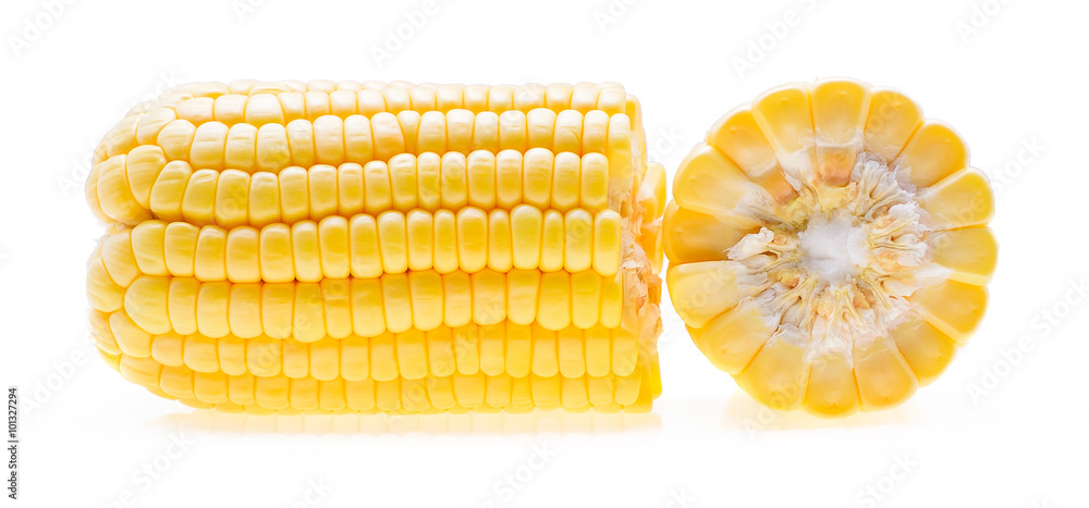 Fototapeta premium corn on white background