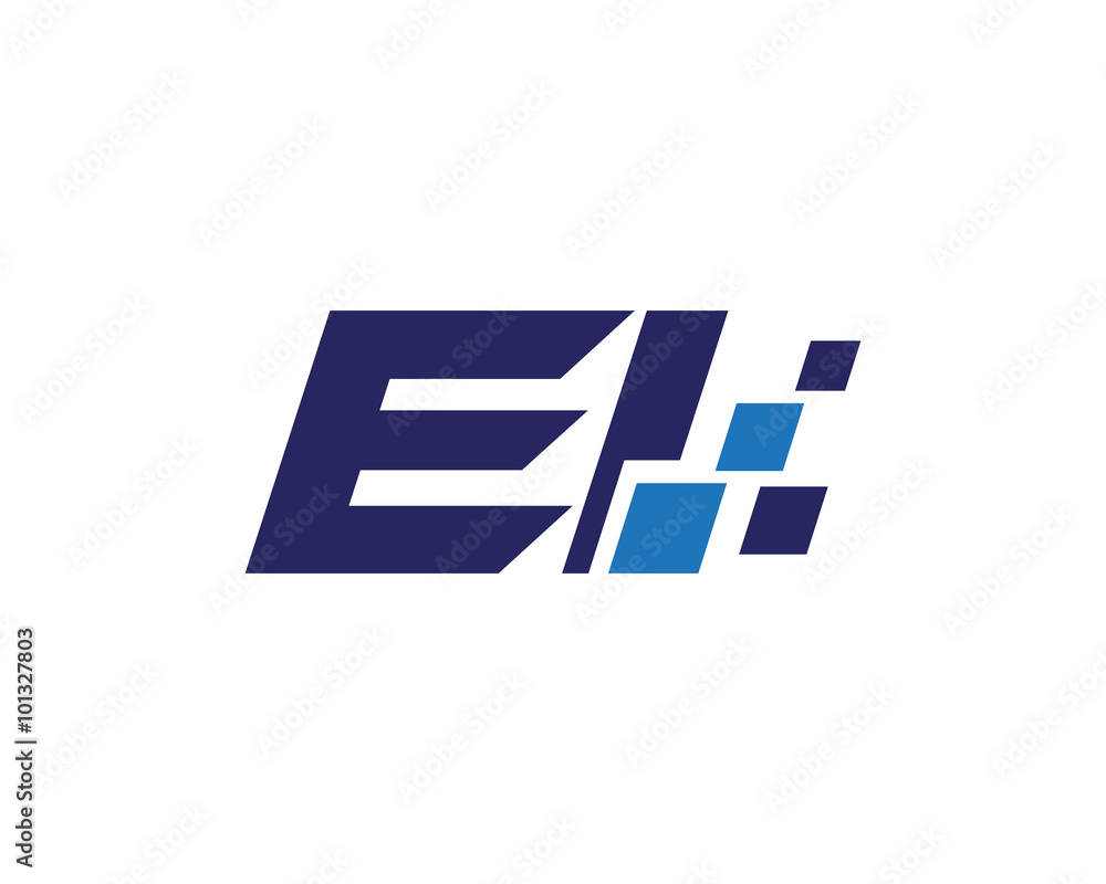 EI digital letter logo