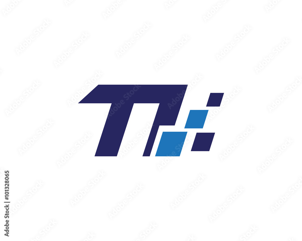 TI digital letter logo TI digital letter logo