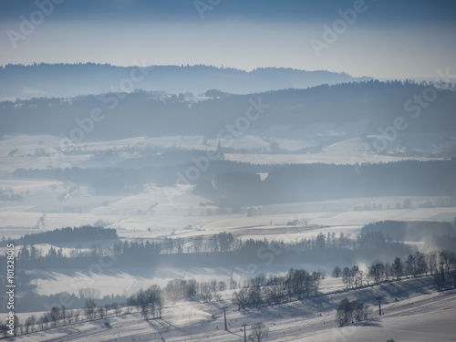 Winterlandschaft im Riesengebirge in Tschechien