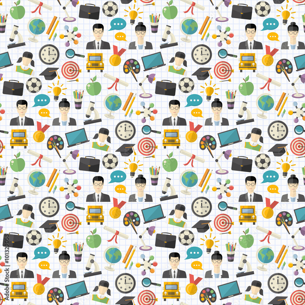 school seamless pattern school seamless pattern
