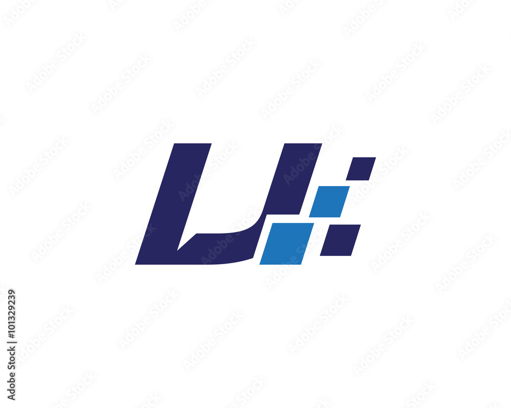 IJ digital letter logo