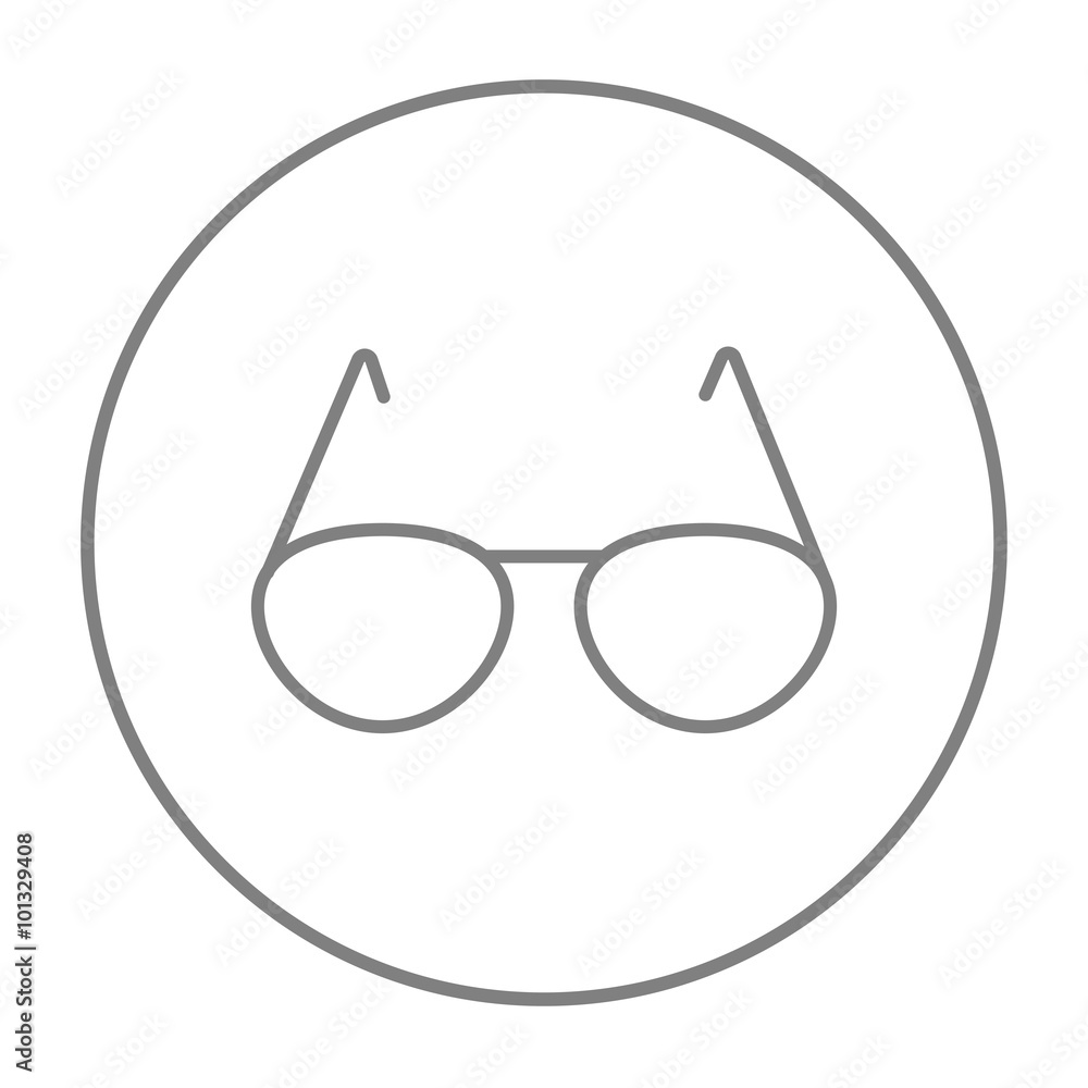 Eyeglasses line icon. Eyeglasses line icon.