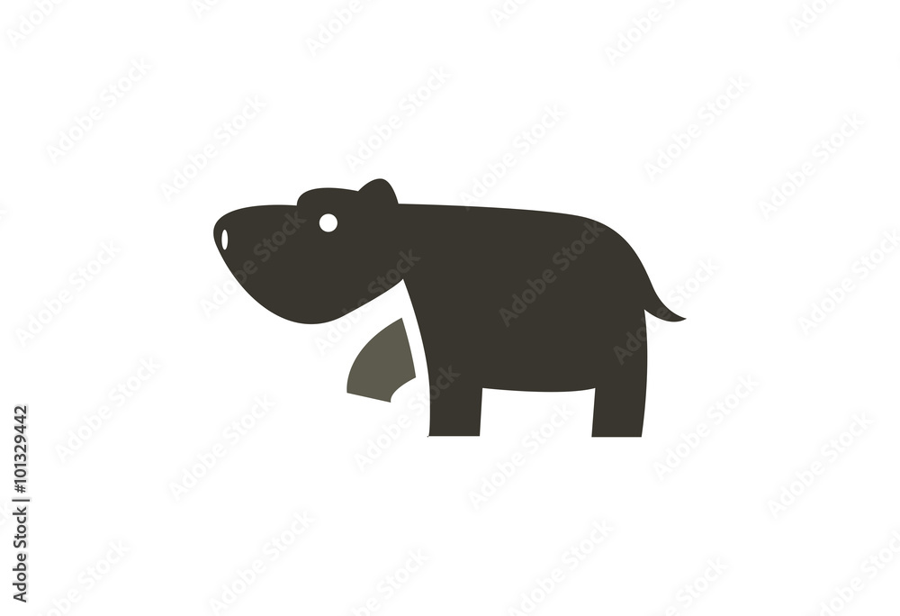 Hippo Logo Vector Illustration Hippo Logo Vector Illustration