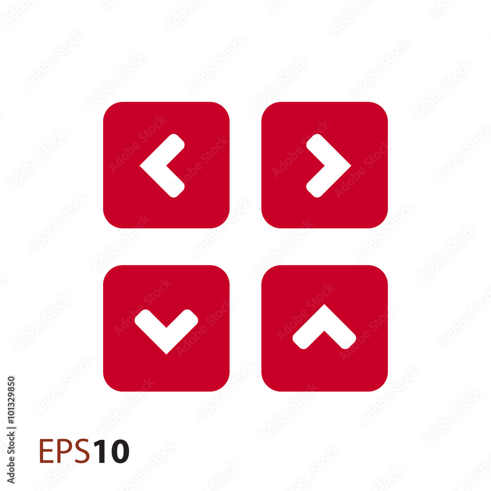 Up Down Left Right arrows for web and mobile Up Down Left Right arrows for web and mobile