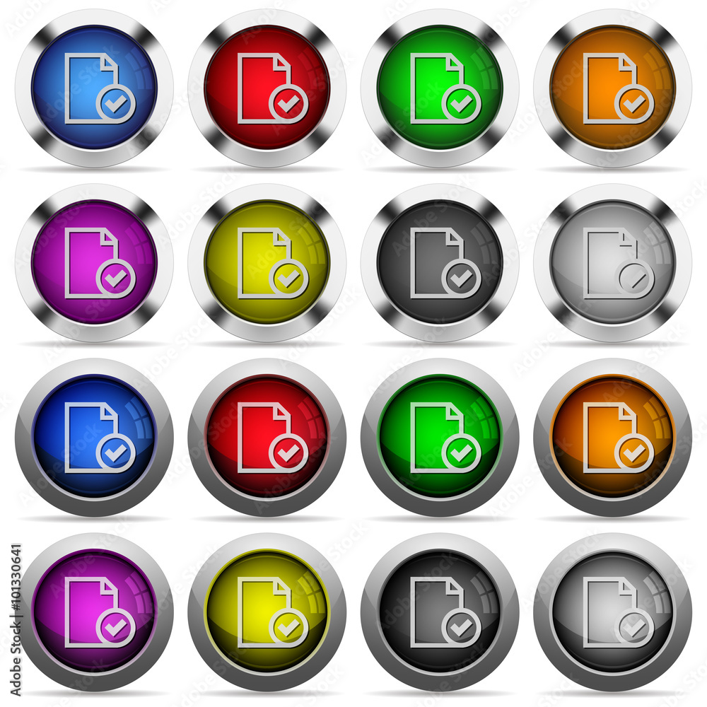 Document accepted button set Document accepted button set