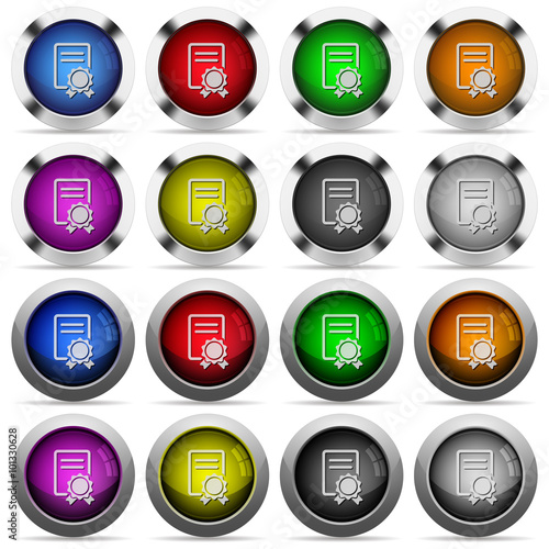 Free Download Certificate button set - GFXLoad