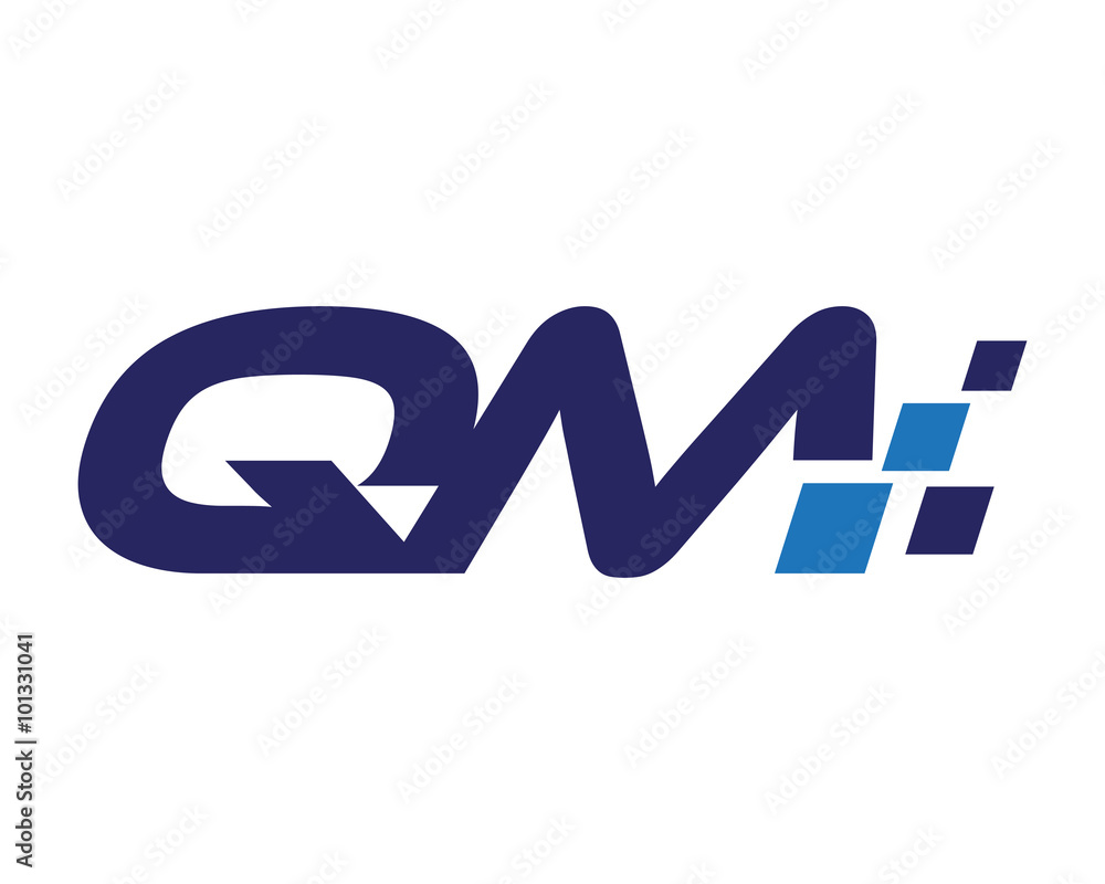 QM digital letter logo QM digital letter logo