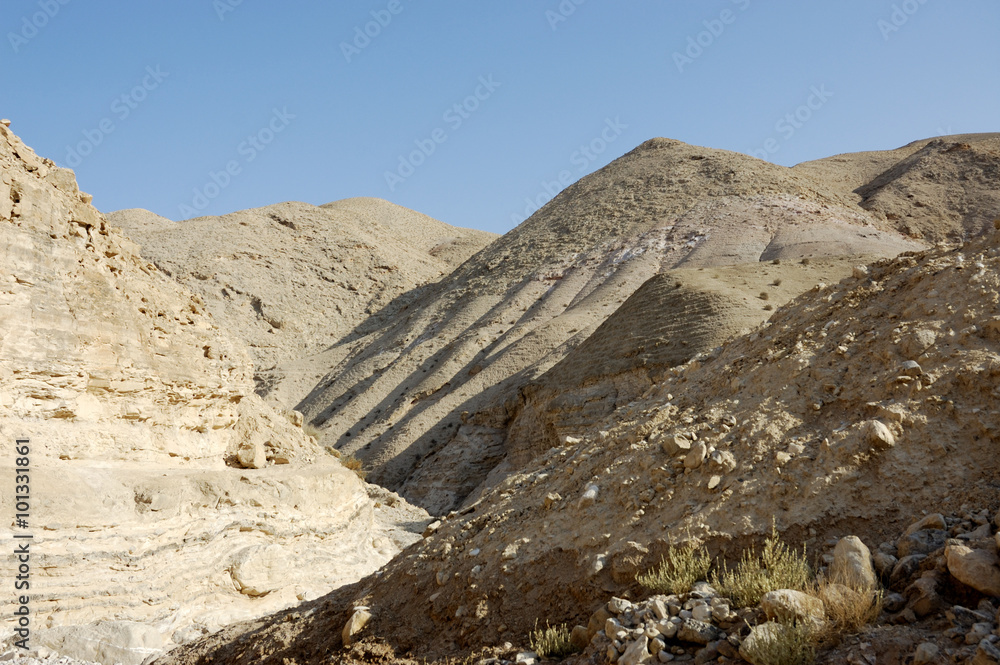 Judea desert mountain landscape.