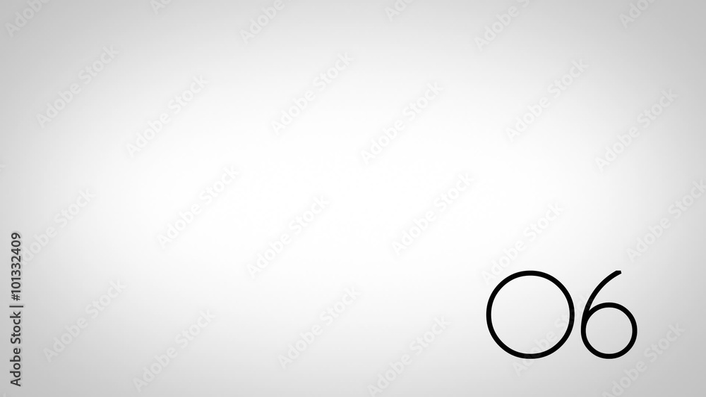 10 to 1 Countdown Slide In (24fps). Simple and clean numbers slide in from left to right, counting down from ten to one on a white background. 10 to 1 Countdown Slide In (24fps). Simple and clean numbers slide in from left to right, counting down from ten to one on a white background.