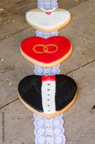 Valentin day - wedding cookies.