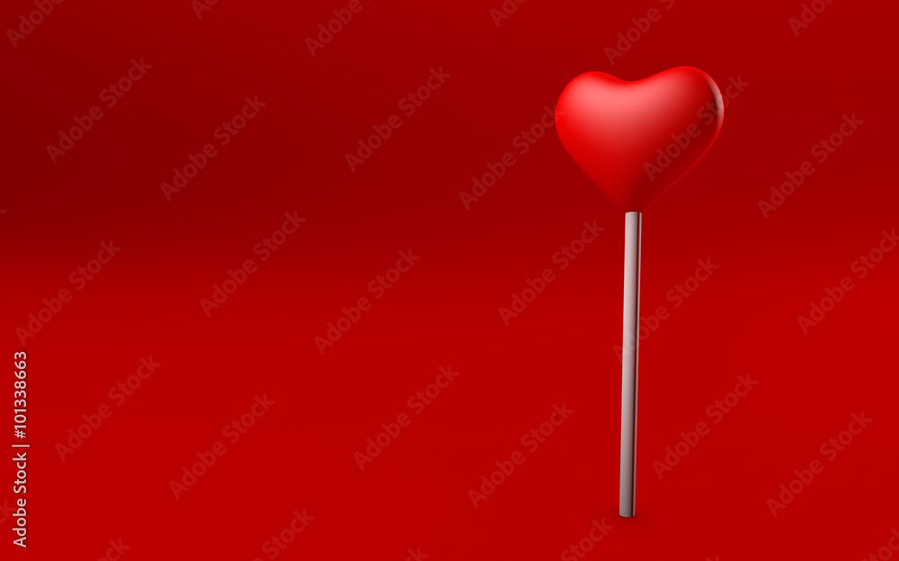 Heart-shaped lollipops Heart-shaped lollipops