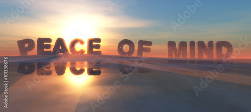 illustration of words on the horizon