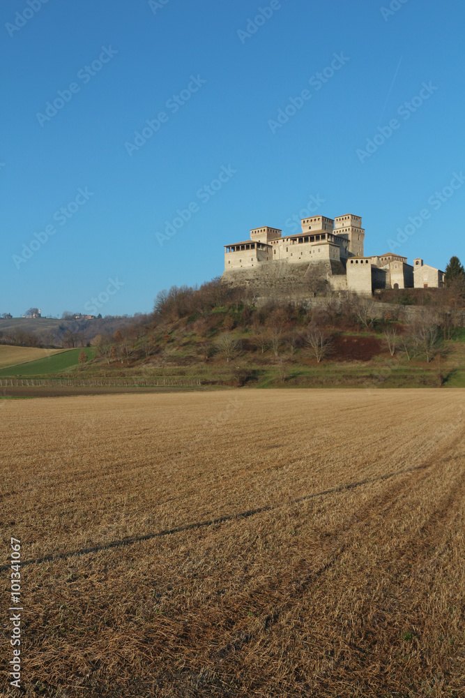 torrechiara castle, italy