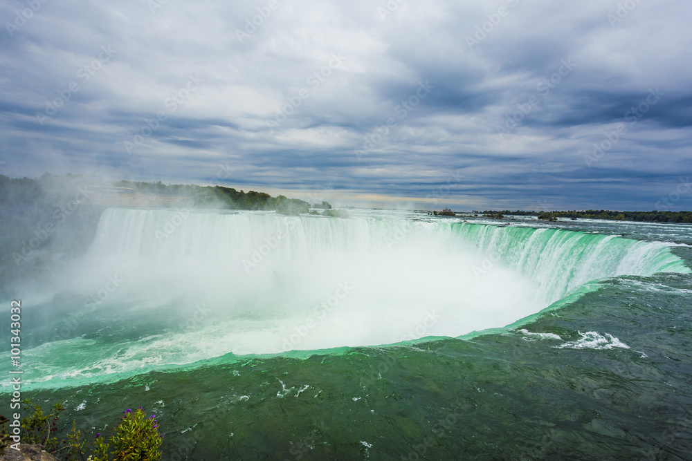 Summertime View of Niagara Falls from Ontario Canada Side Summertime View of Niagara Falls from Ontario Canada Side