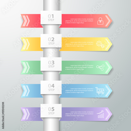 Design clean infographic template. can be used for workflow, layout, diagram