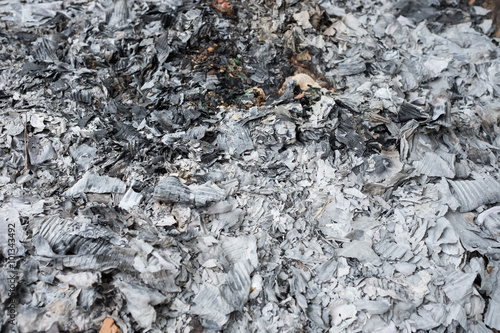 ashes and cinders from wood and waste burning