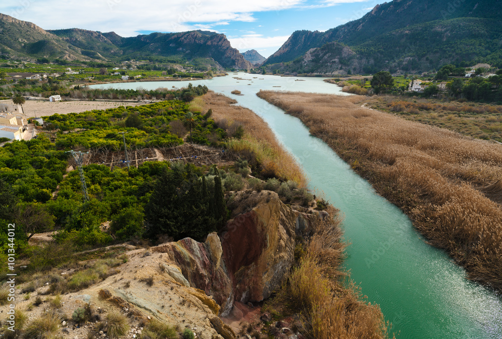Φωτογραφία View of the River Segura.  Region of Murcia. Spain