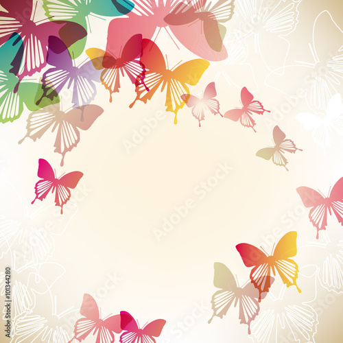 background of butterflies