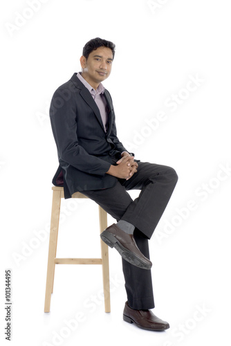 indian business male sitting