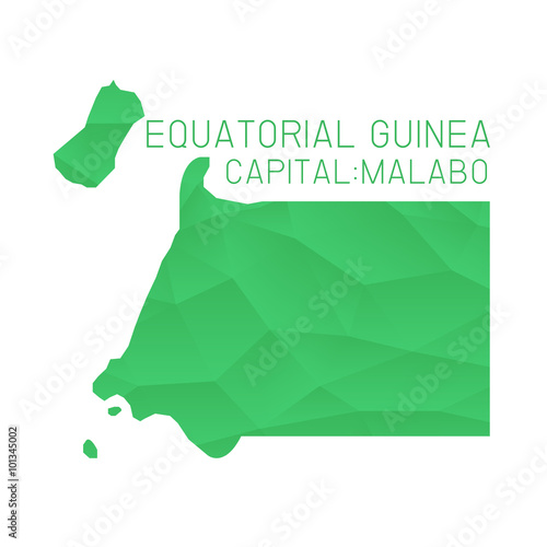 Equatorial Guinea map geometric texture background
