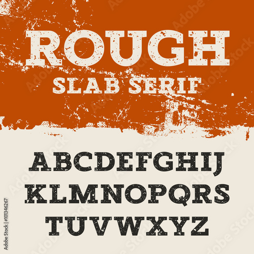 Grunge Slab Serif 001