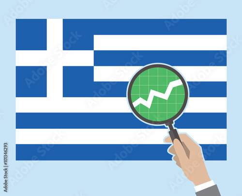 Greek flag concept - positive version. EPS8.