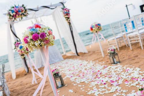 Romantic place for wedding ceremony