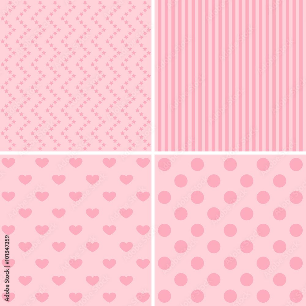 Vector set of 4 background patterns Vector set of 4 background patterns