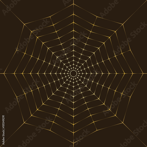 Background Golden spiderweb